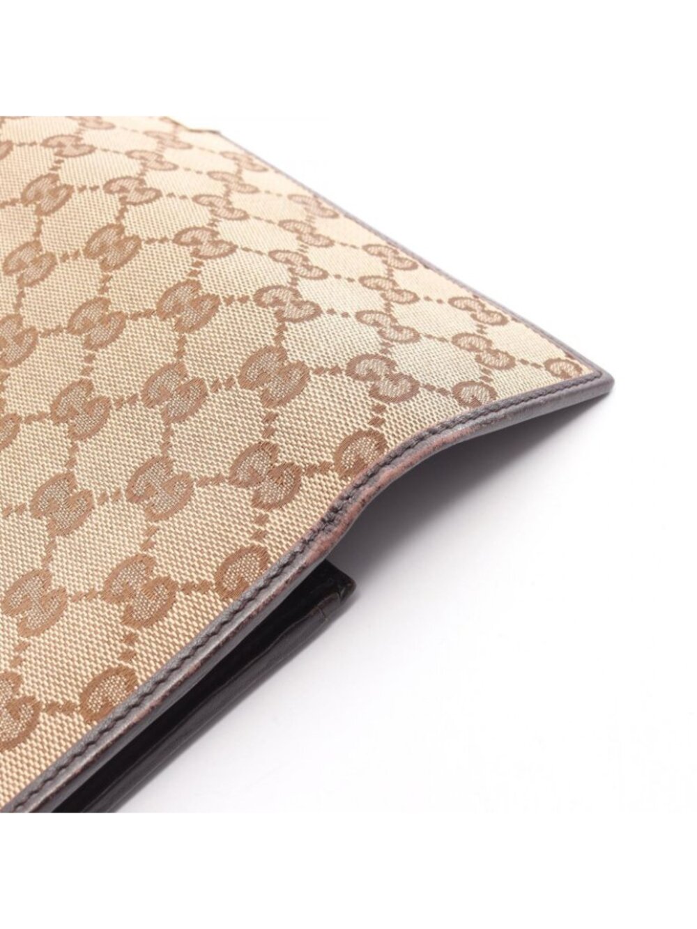 ★SOLD★ Gucci Bifold Wallet GG Canvas Beige Brown Zip - Picture 12 of 13